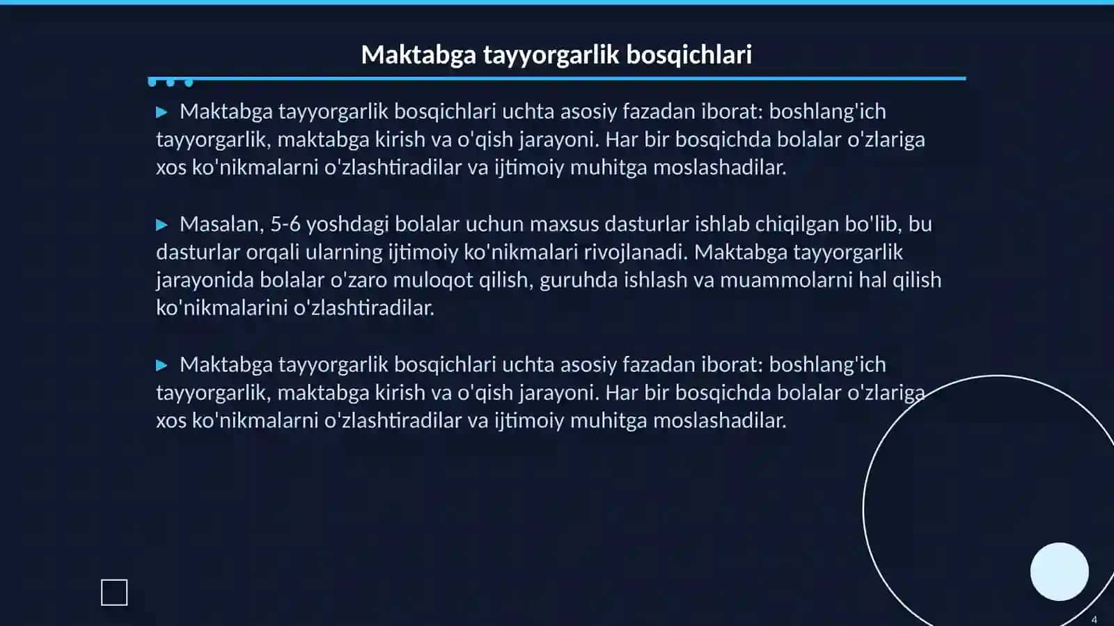 Maktabga ijtimoiy tayyorgarlik 4
