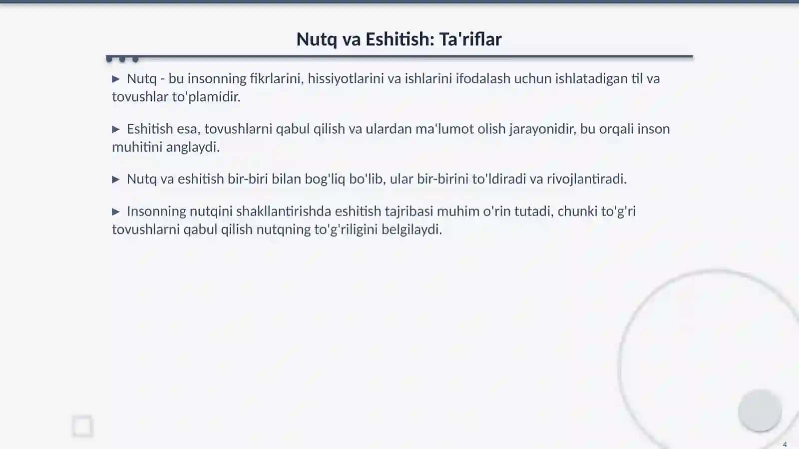 Nutq va eshitish shakillanishining psixologik asoslari 4