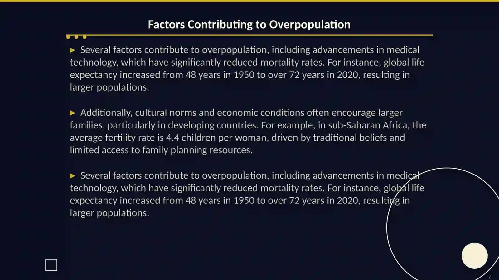 Overpopulation mavzusiga 4