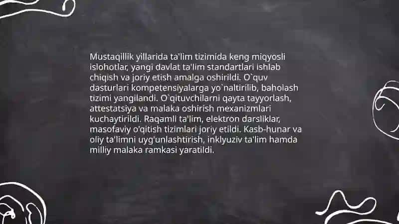 Mustaqillik yillarida Oʻzbekistonda fanni rivojlantirish va ilmiy salohiyatni oshirish 4