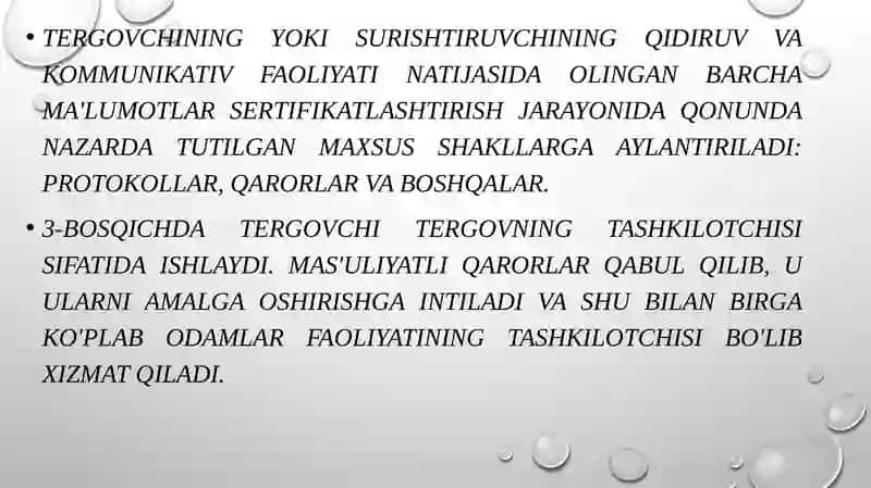 Voqea joyida tergov eksperimentining ko’rsatmalarini tekshirishning psixologik xususiyatlari 4