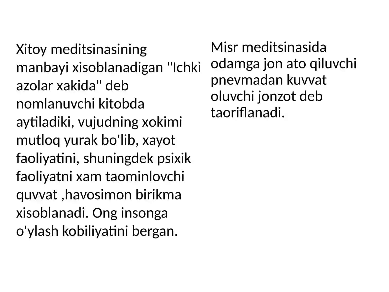 QADIMGI SHARQ MAMLAKATLARIDA PSIXOLOGIK FIKRLAR 4