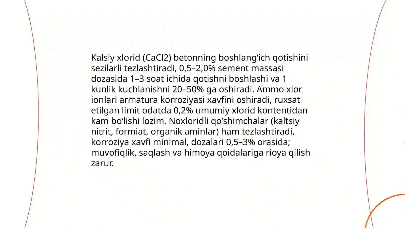 Beton qotishini tezlashtirishda kimyoviy usullarni qo’llash, quyosh va noananaviy usullardan foydalanish istiqbollari 4