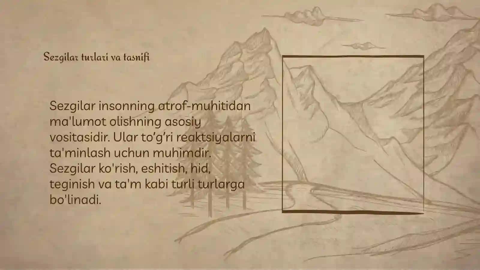 Sezgilar haqida umumiy tushuncha va uning nerv fiziologik xususiyatlari 4