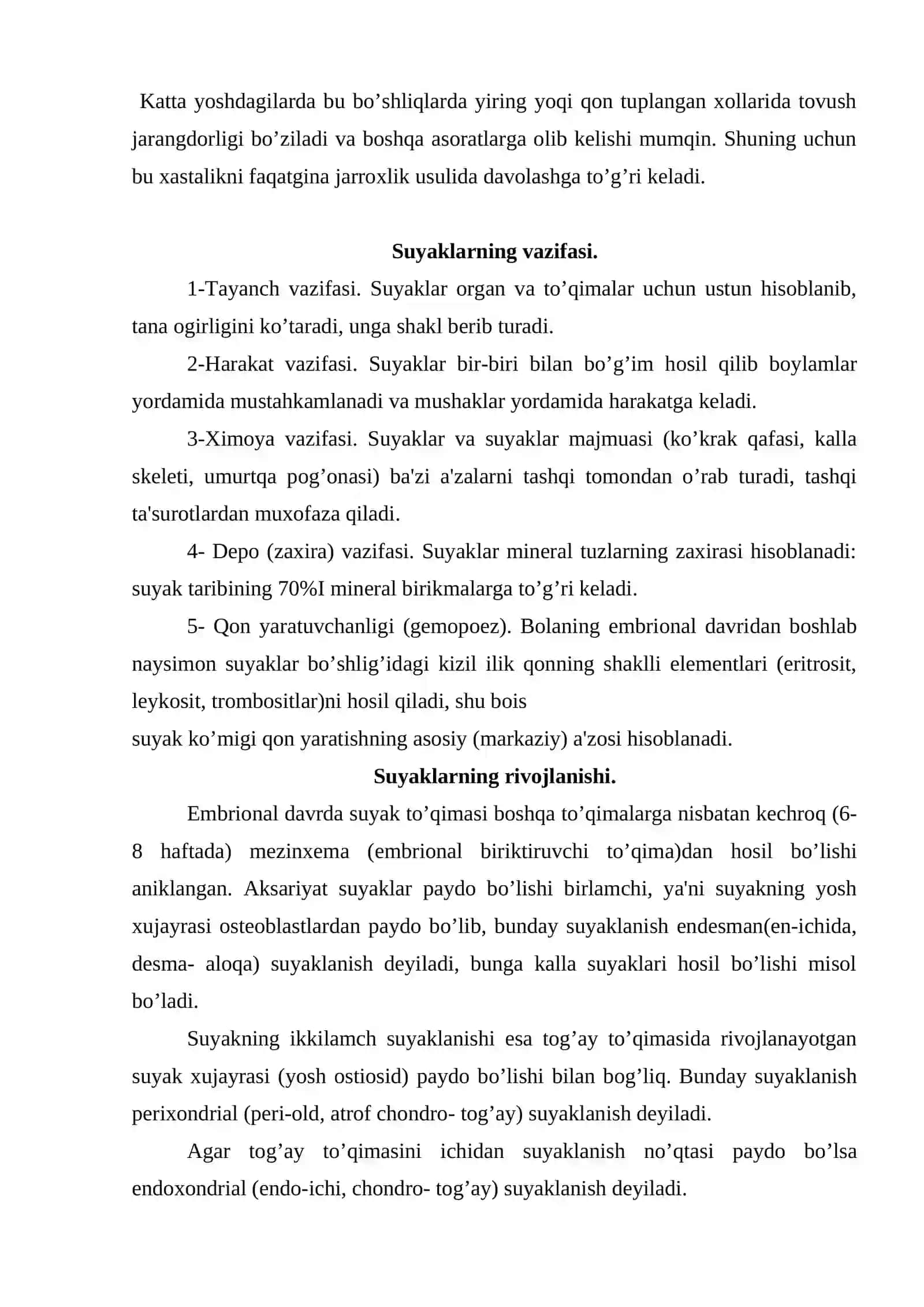 Suyaklar haqida umumiy ma’lumot (osteologia) 4