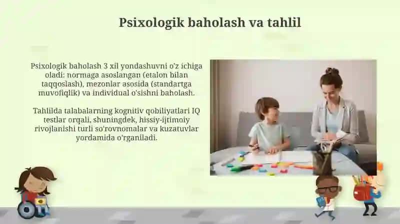 Maktab psixologining asosiy faoliyat turi 4