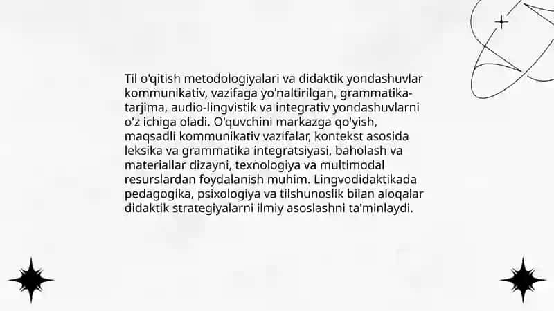 Lingvodidaktika fanining asosiy masalalari va boshqa fanlar bilan aloqasi 4