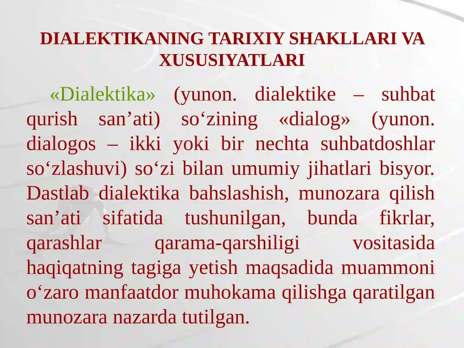 Falsafa tarixida rivojlanish konsepsiyalari 4