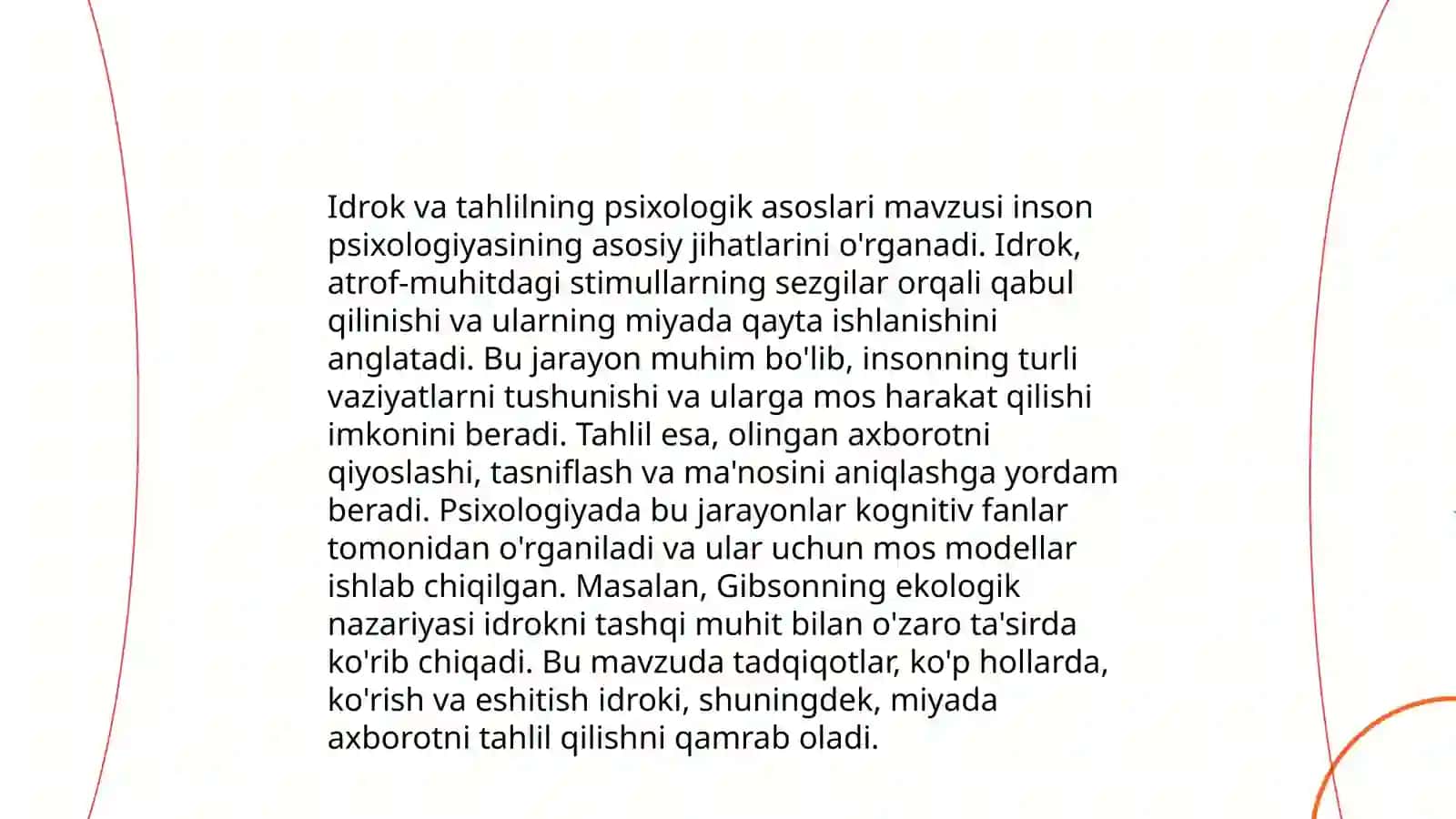 Idrok haqida tushuncha 4