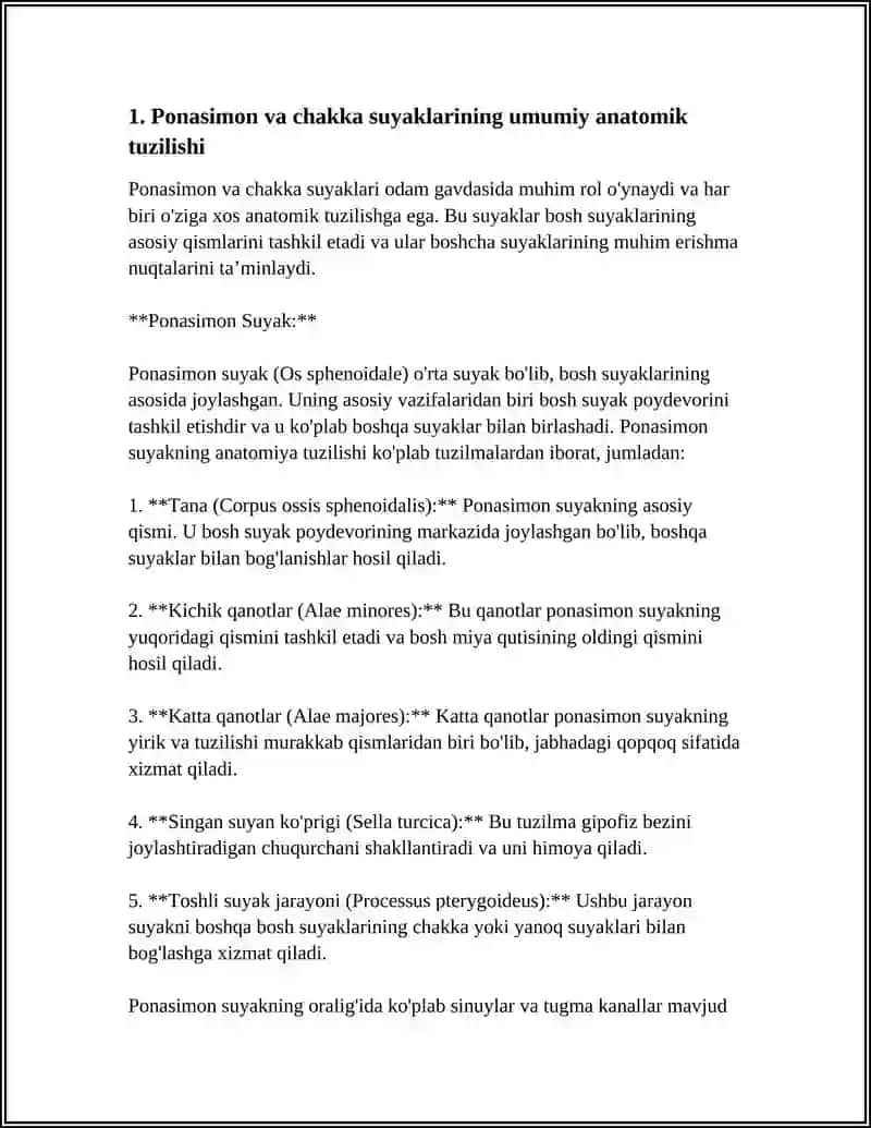 PONASIMON VA CHAKKA SUYAKLARI: TUZILISHI, YOSHGA OID 4