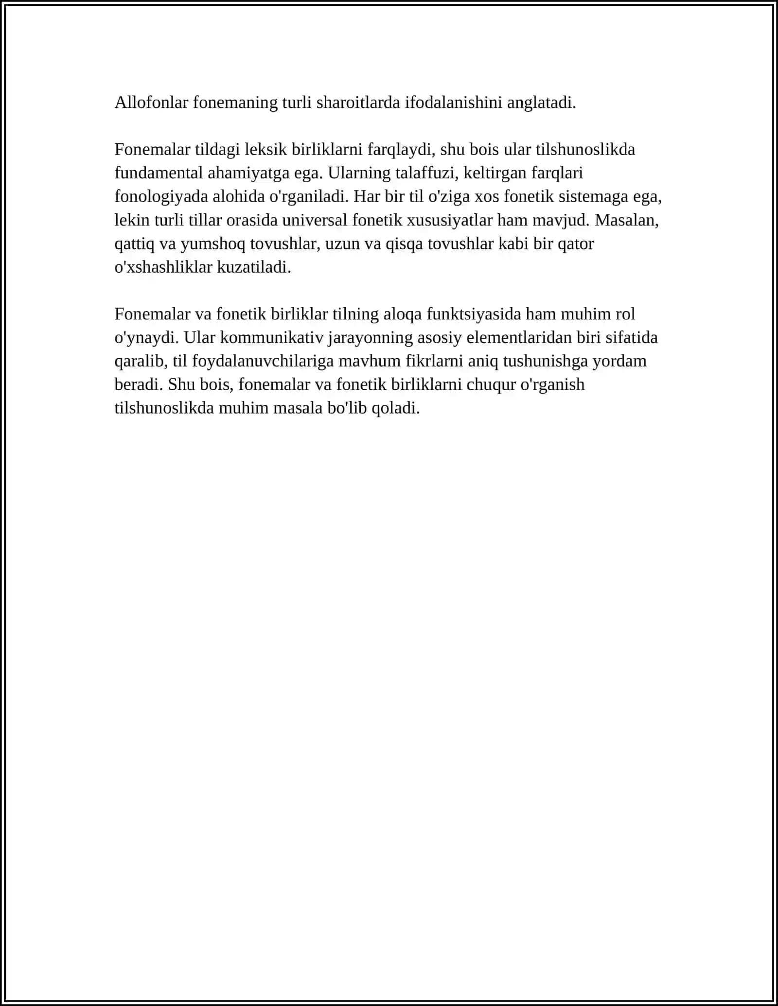 TIL BIRLIKLARI VA NUTQ BIRLIKLARI 4