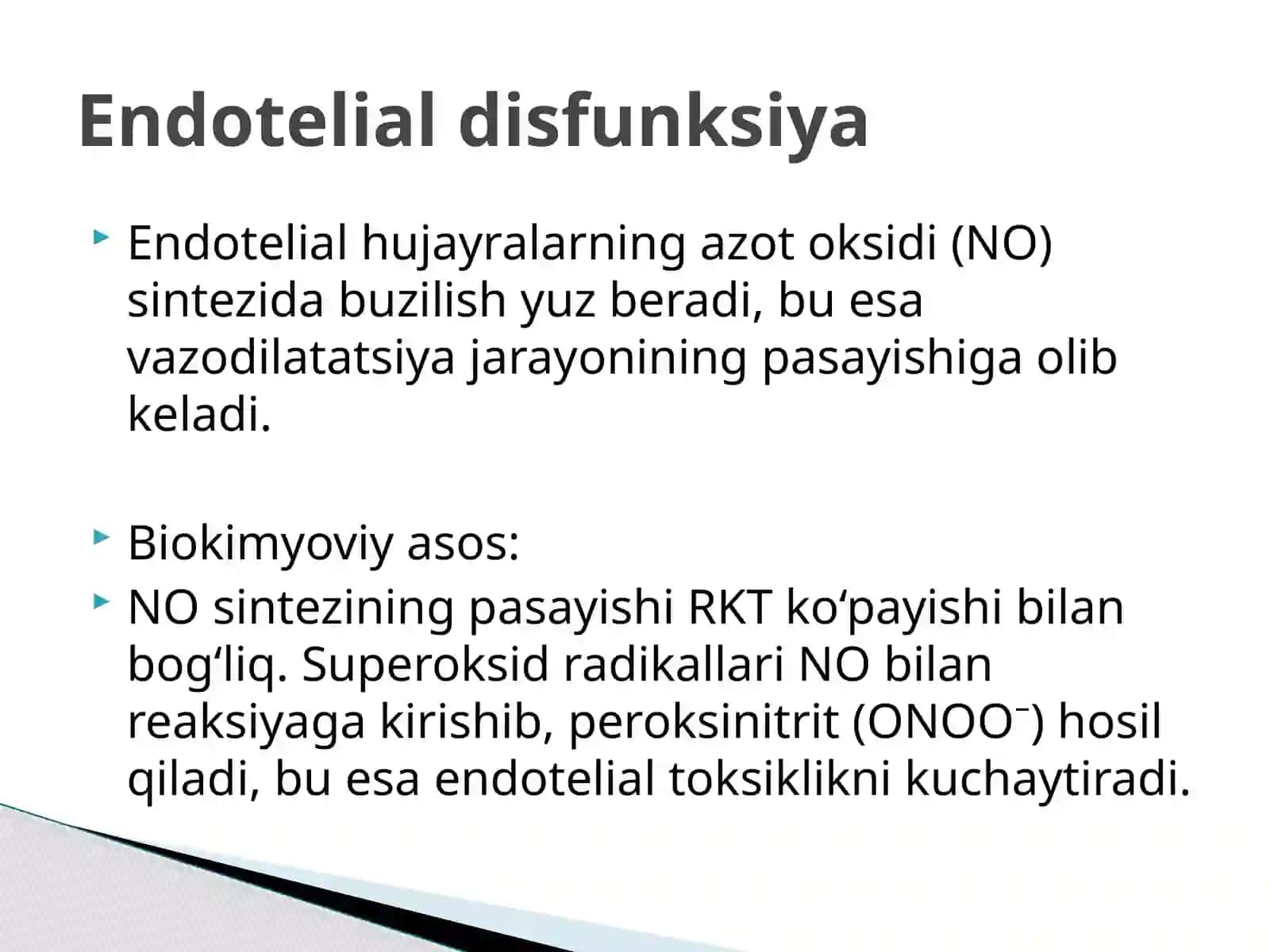 Aterosklerozning kelib chiqishining biokimyoviy asoslari 4