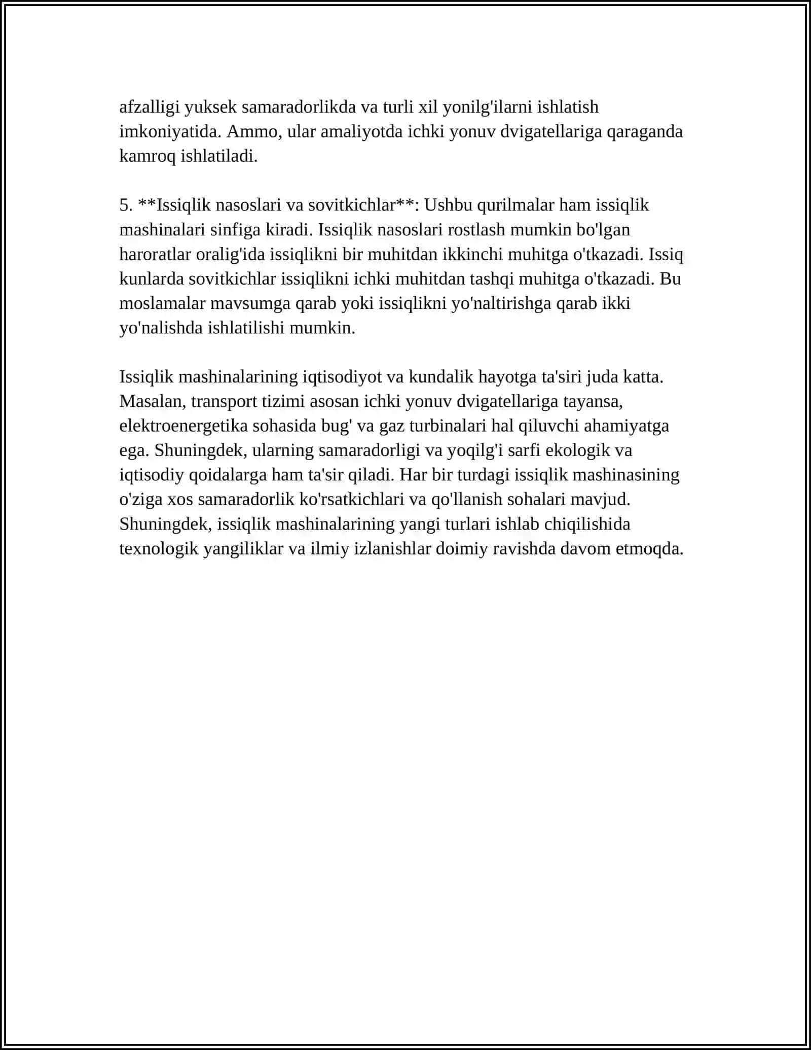ISSIQLIK MASHINALARI VA EKOLOGIYA 4