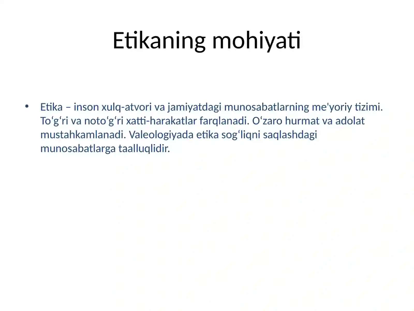 VALEOLOGIYA VA SOG'LUM TURMUSH 4