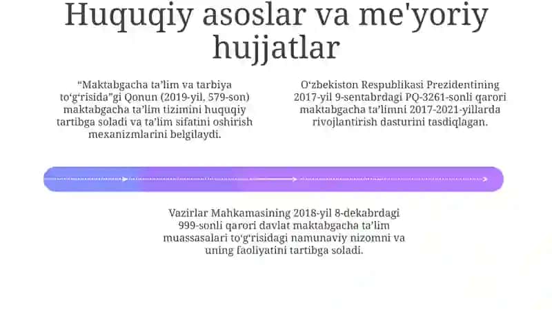 Maktabgacha ta'limda qarorlar va farmoyishlar 4