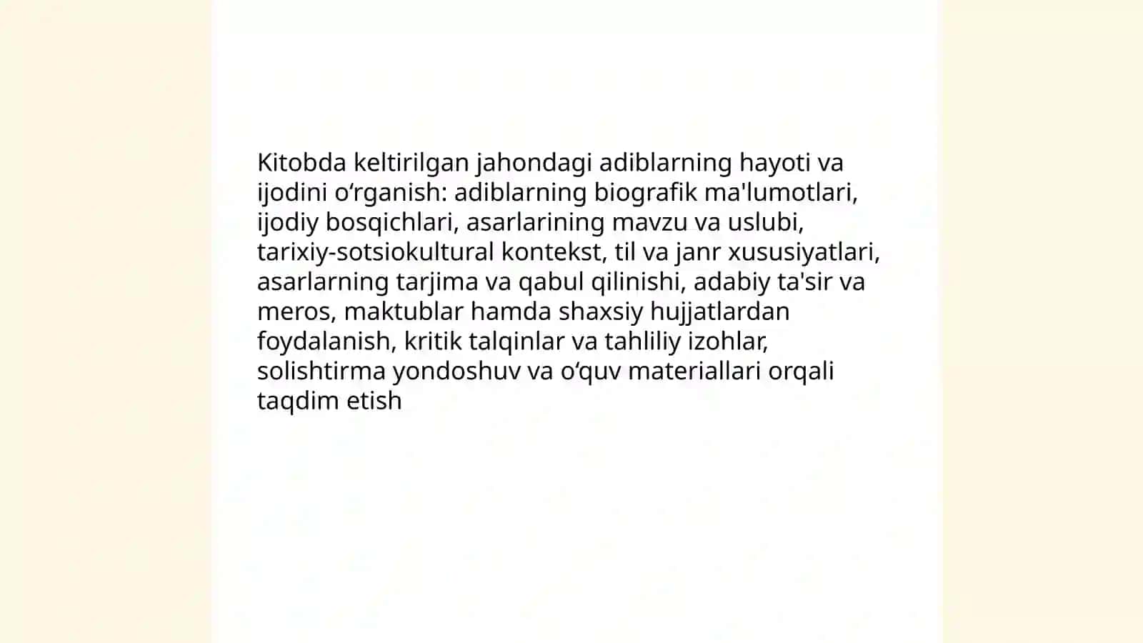 Jahon adiblari adabiyot haqida 4