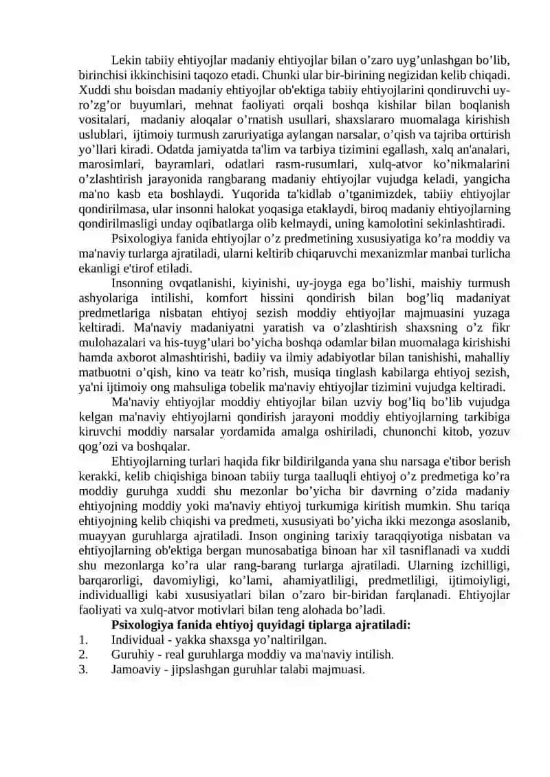 Shaxsni ichki regulyarsiyasi 4