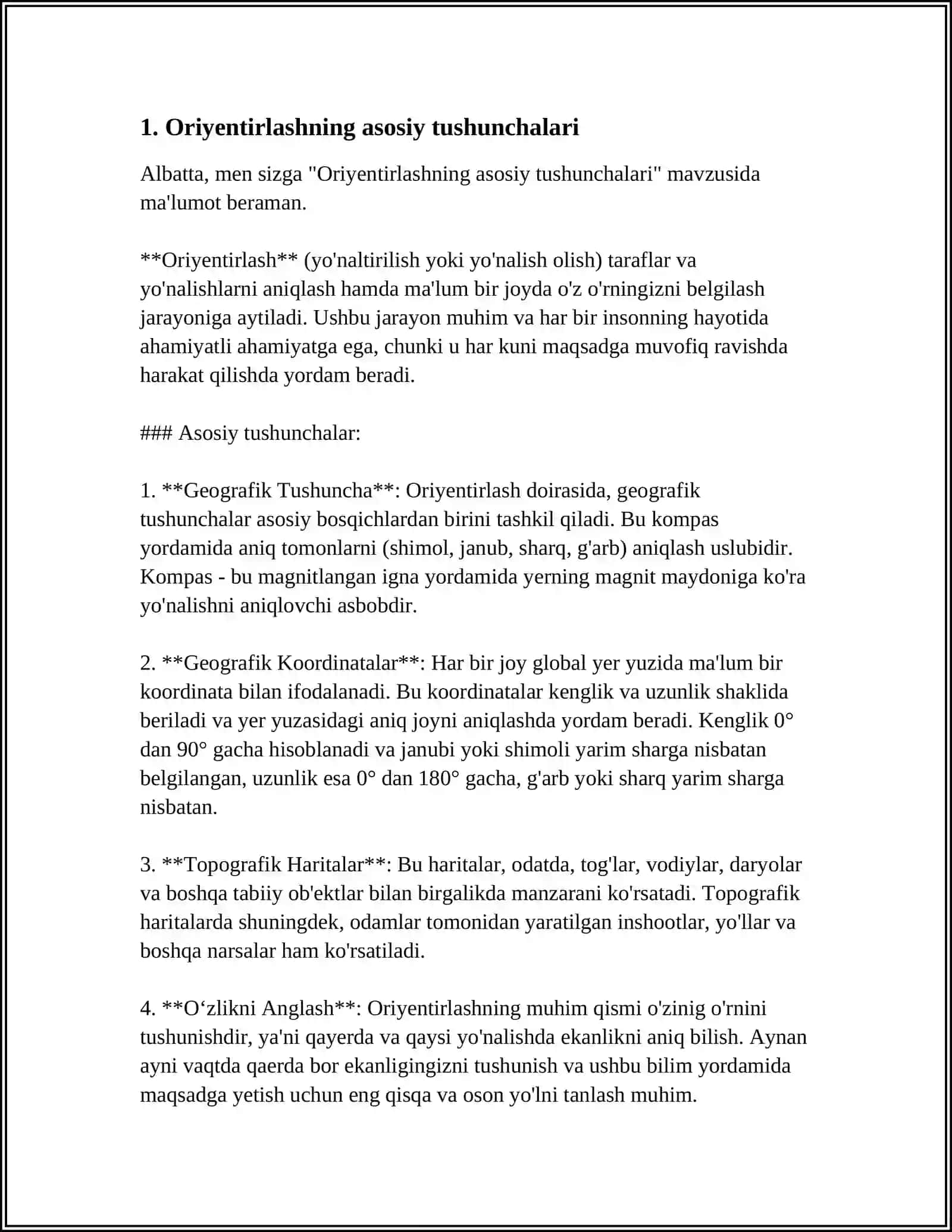 ORIYENTIRLASH 4