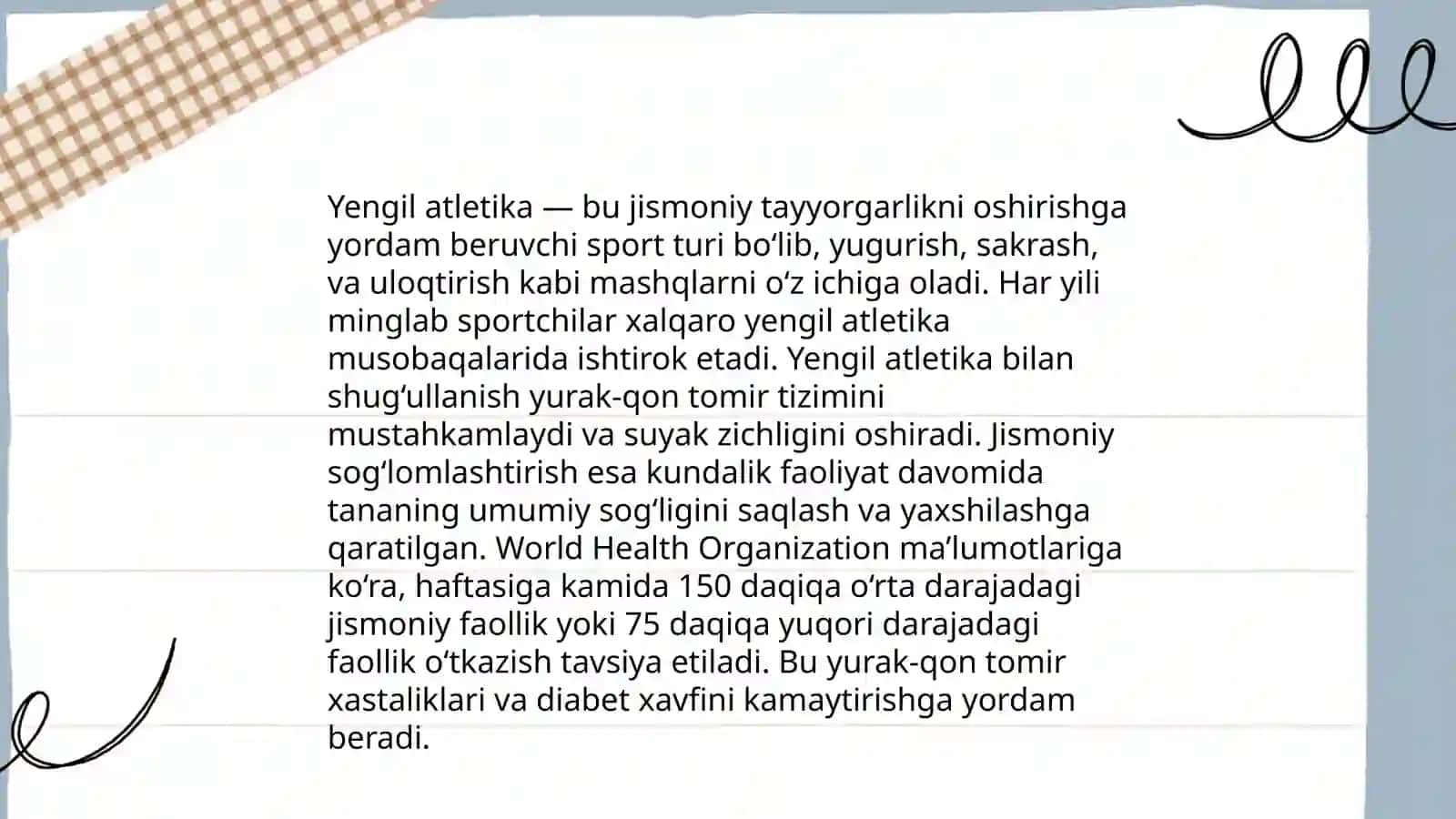 Õzbekistonning jismoniy tarbiya tizimida yengil atletikaning õrni 4