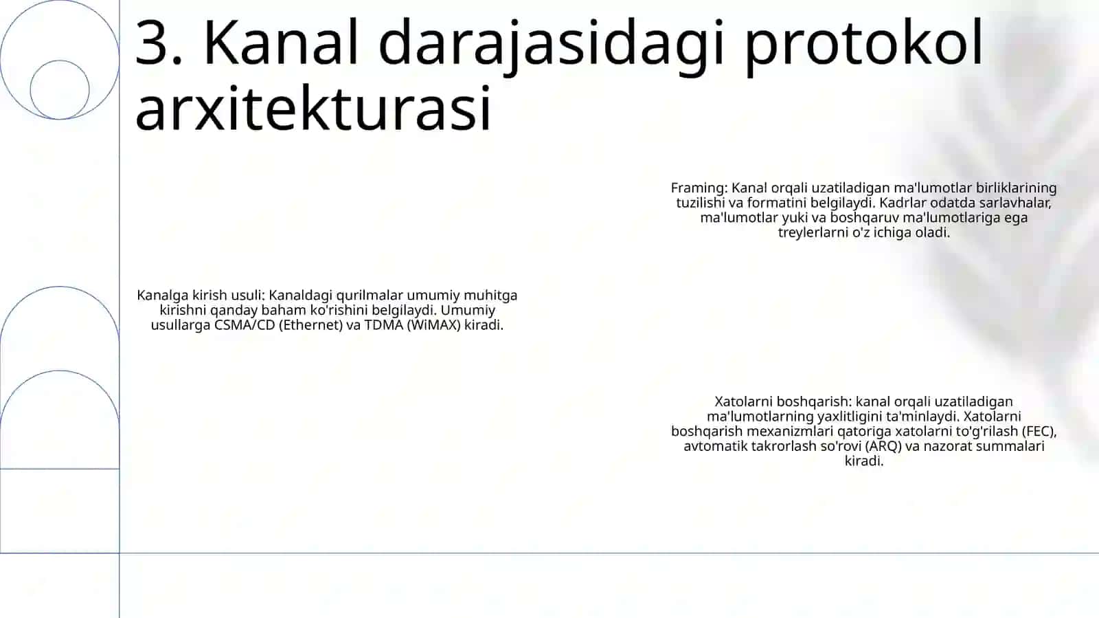 Internetga Kabelli Boĝlanish Uchun Kanalli Darajadagi Bayonnoma 4
