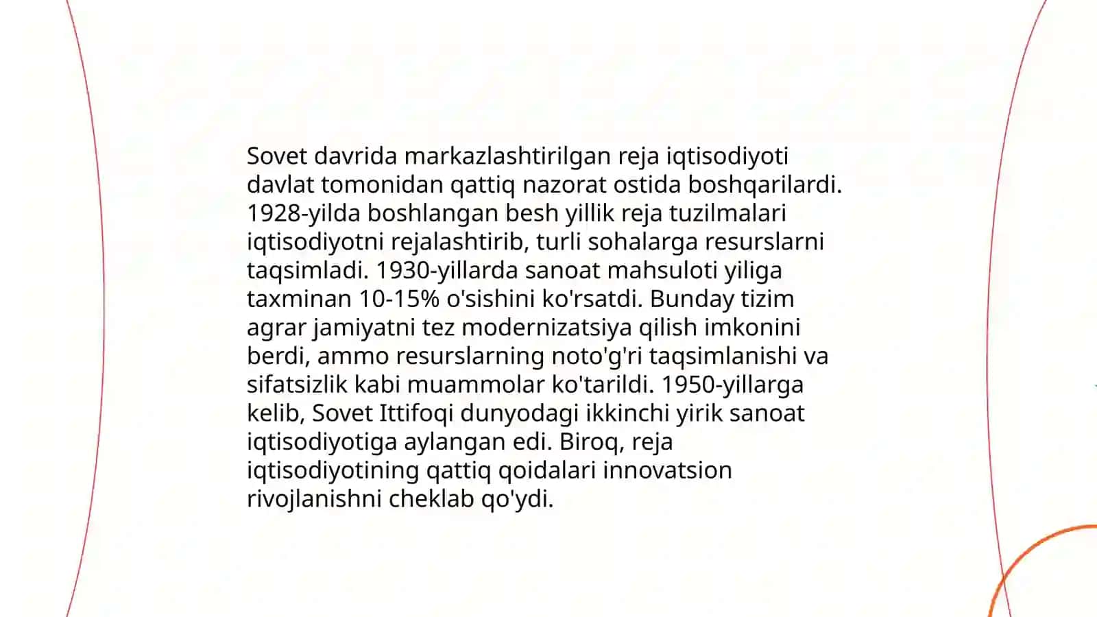 Oʻzbekistonda bozor iqtisodiyotiga o'tishning tarixiy zaminlari 4