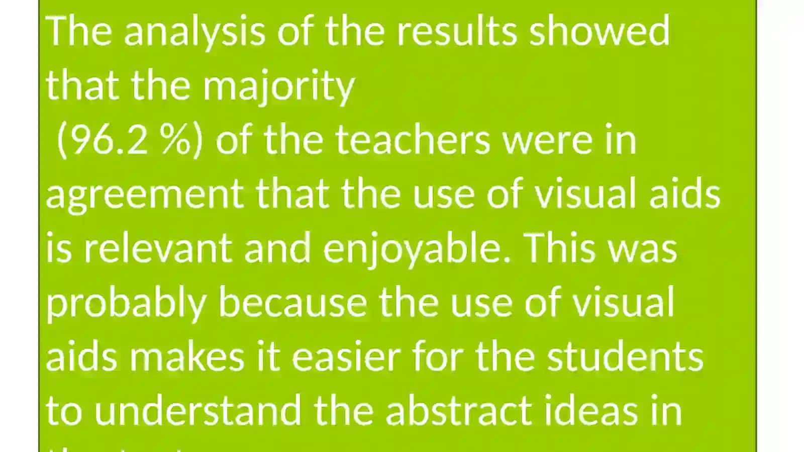 Using Visual Aids as a Motivational Tool in Enhancing Students’ Interest in Reading 4