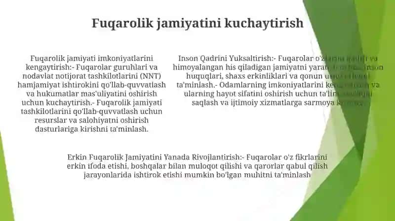 Inson Qadrini Yuksaltirish Va Erkin Fuqarolik Jamiyatini Yanada Rivojlantirish Orqali Xalqparvar Davlat Barpo Etish 4