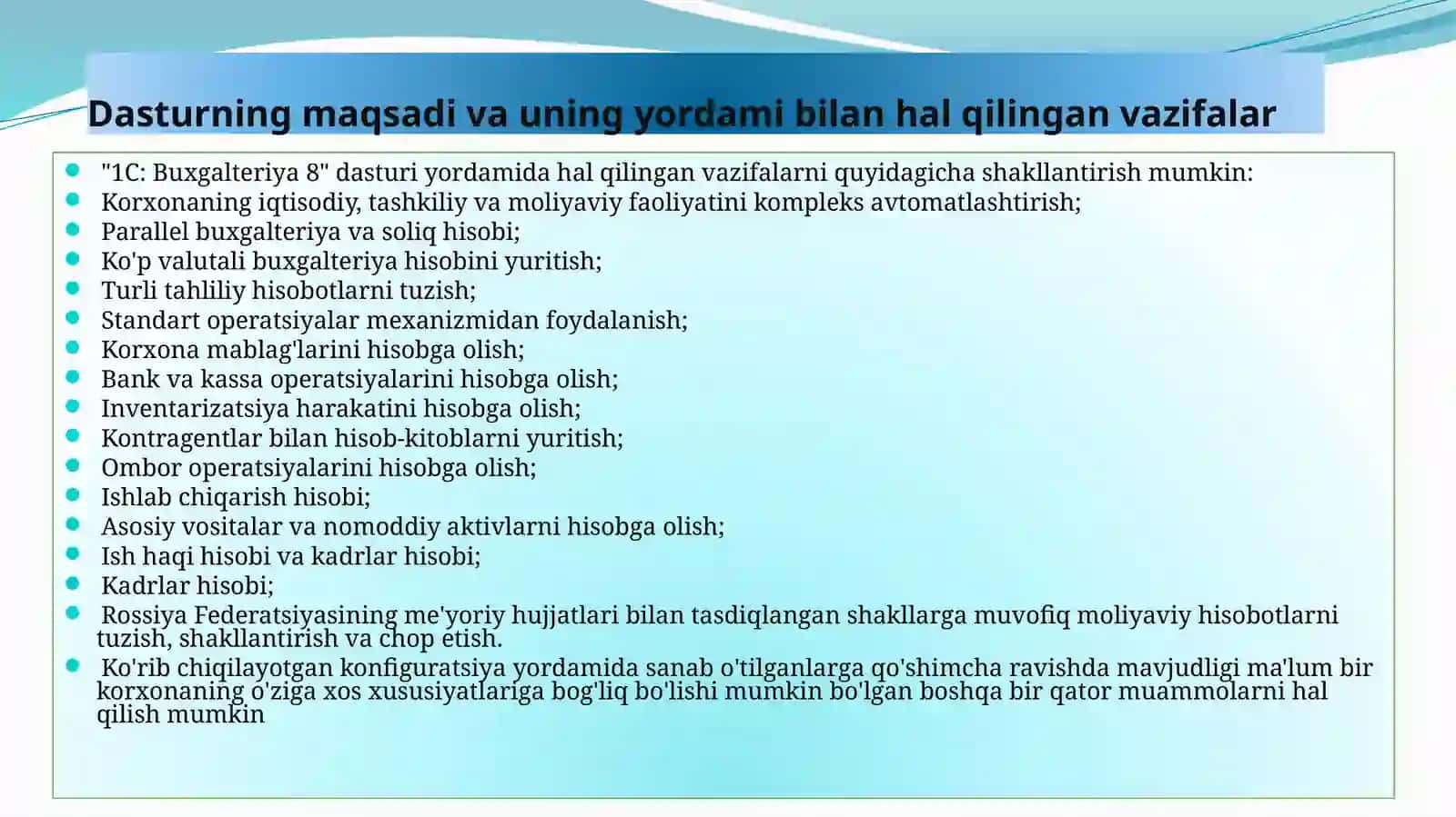 Iqtisodda axborot komplekslari va texnologiyalari 4