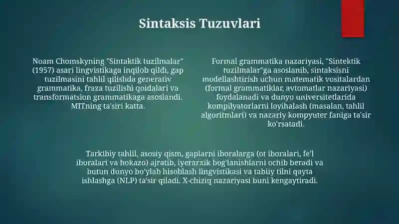 Generativ grammatika 4