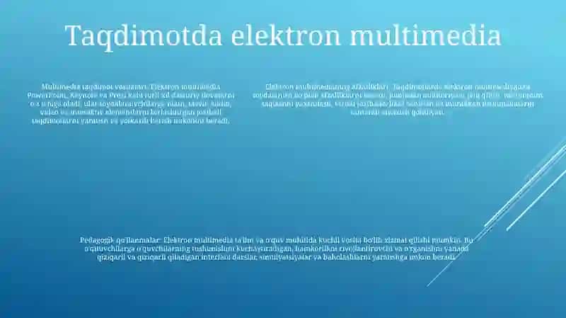 Elektron Multimedia Taqdimoti Mediareanlikni Idrok Etish Ob'Ekti Sifatida 4