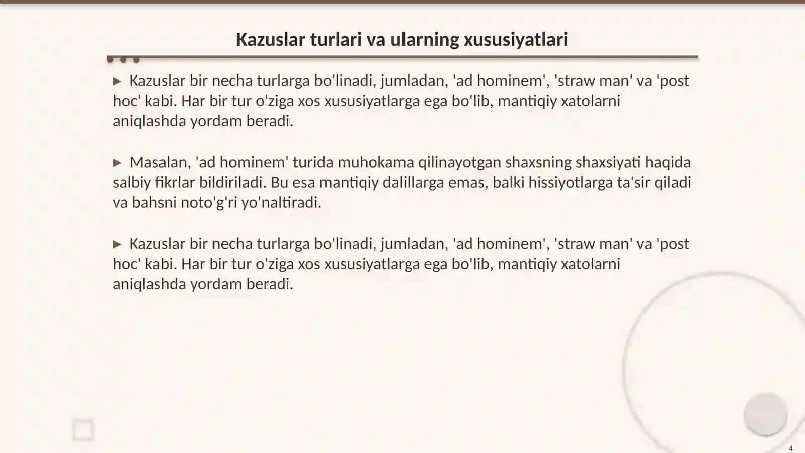 Kazuslar 4