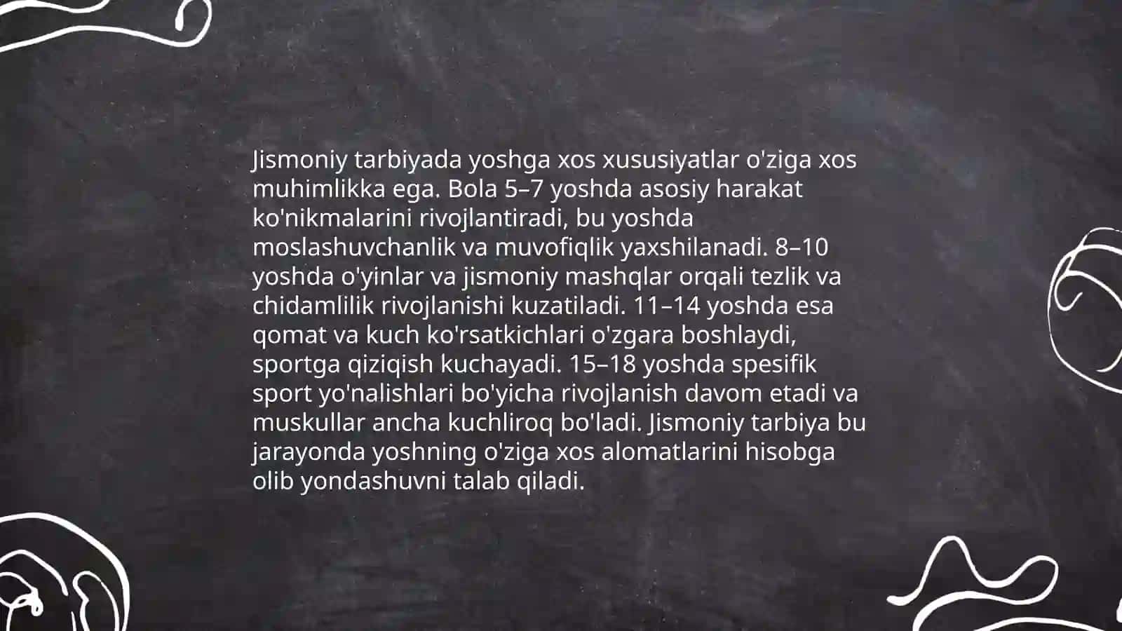 Bolalar jismoniy tarbiyasi fanining maqsadi va predmeti 4