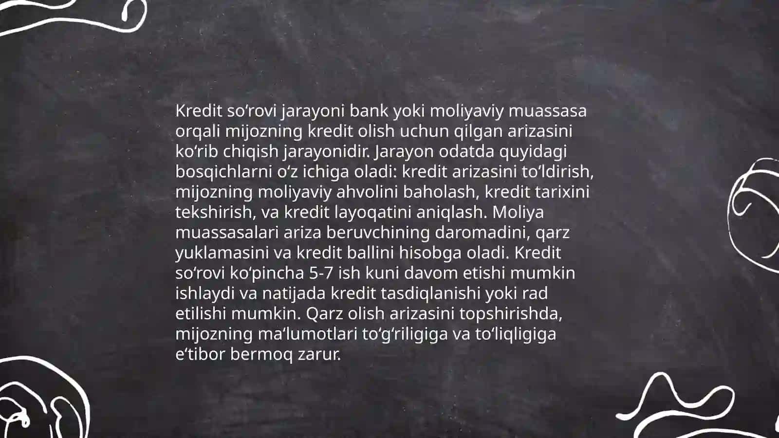 Kreditlash jarayoni va bosqichlari 4