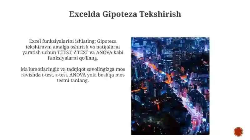 Excelda ma'lumotni statistik qayta ishlash va ularning diagrammasini qurish 4