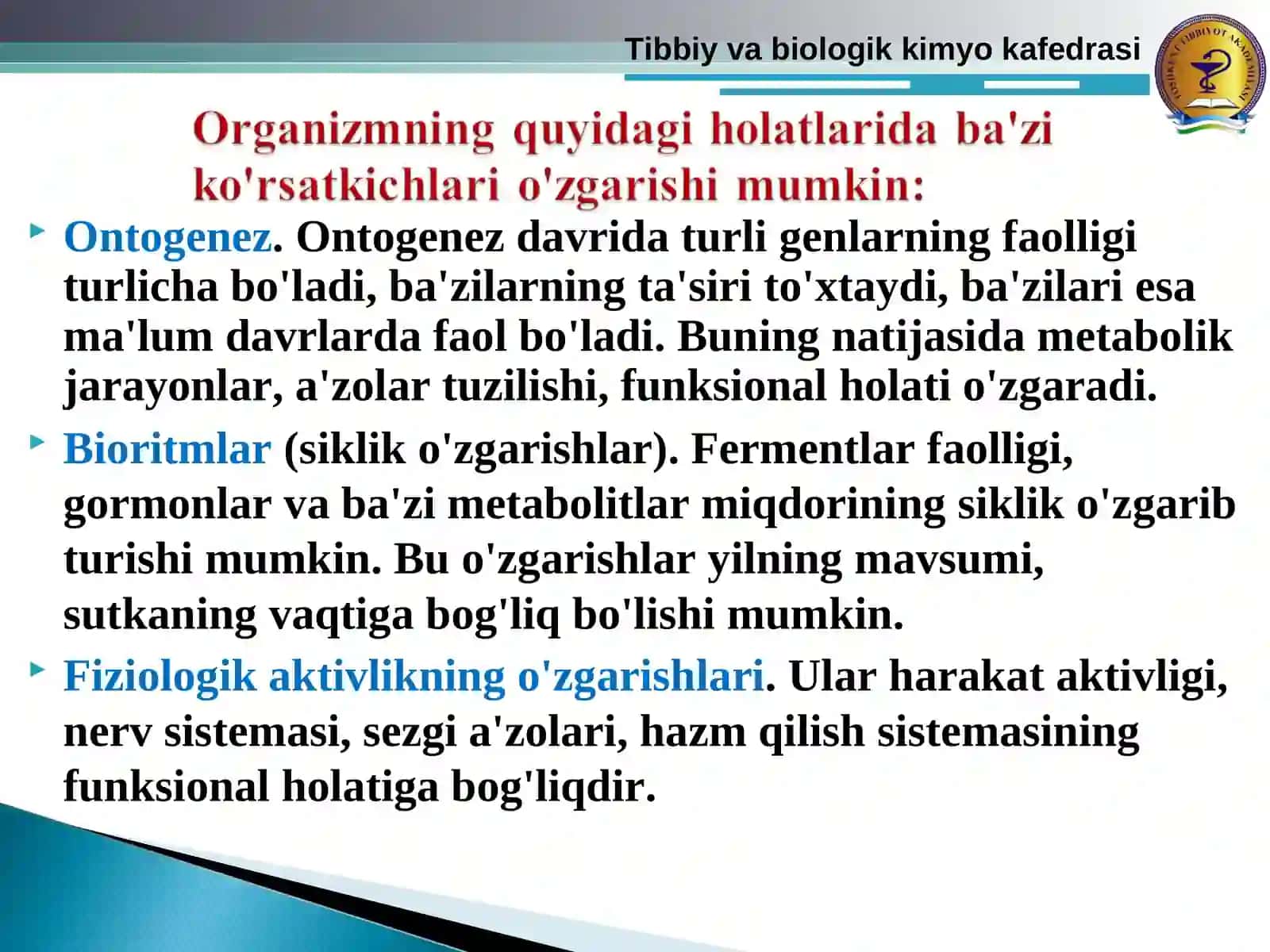 Tibbiy va biologik kimyo kafedrasi 4