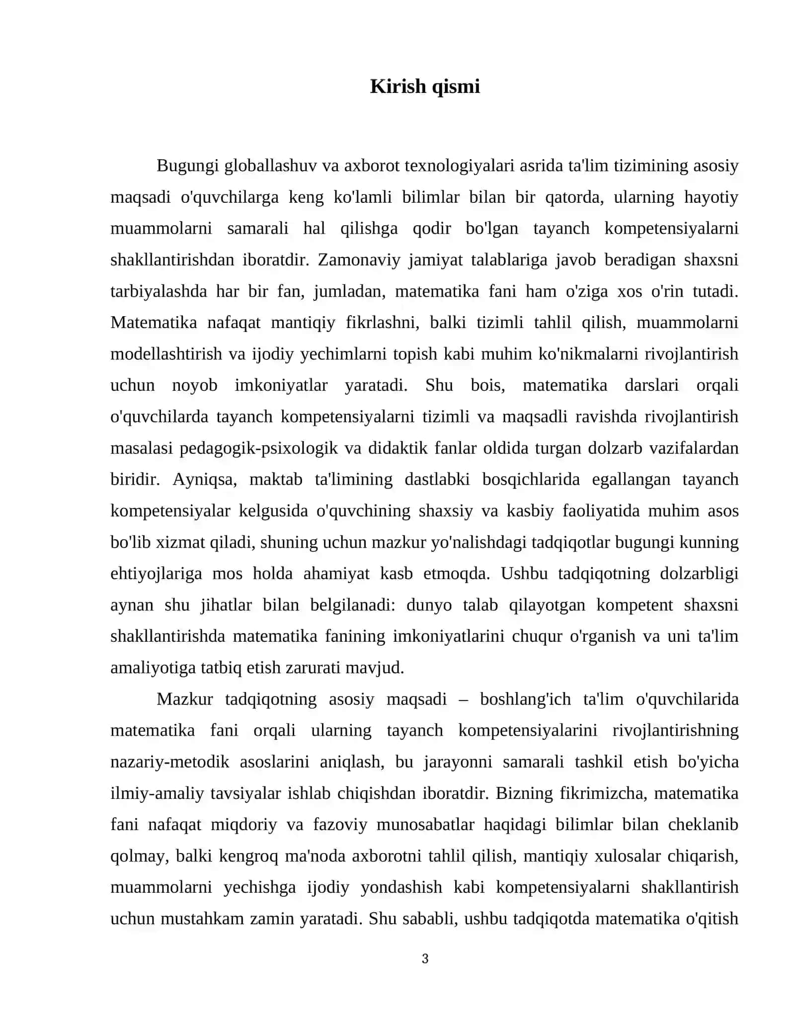 Tayanch kompetensiyalar matematika fani orqali òquvchilarda rivojlantirish 4