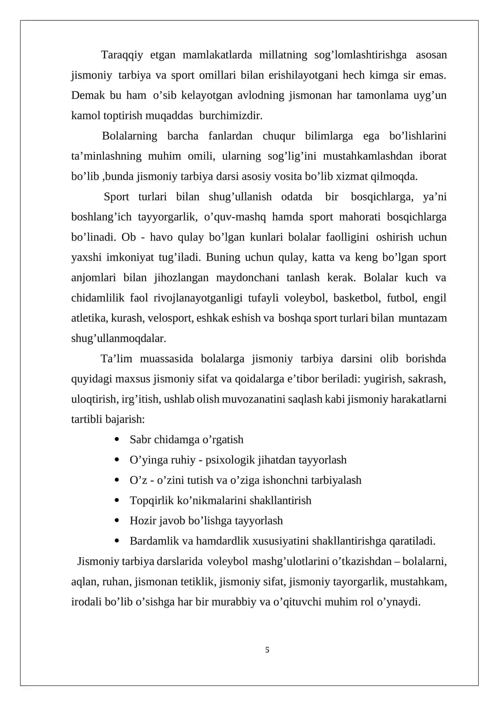 O’zbekistonda voleybol o’yinini rivojlanishi 4