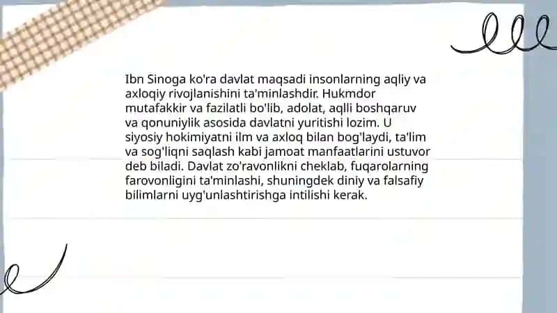 Ibn sinoning ijtimoiy siyosiy va axloqiy qarashlari 4