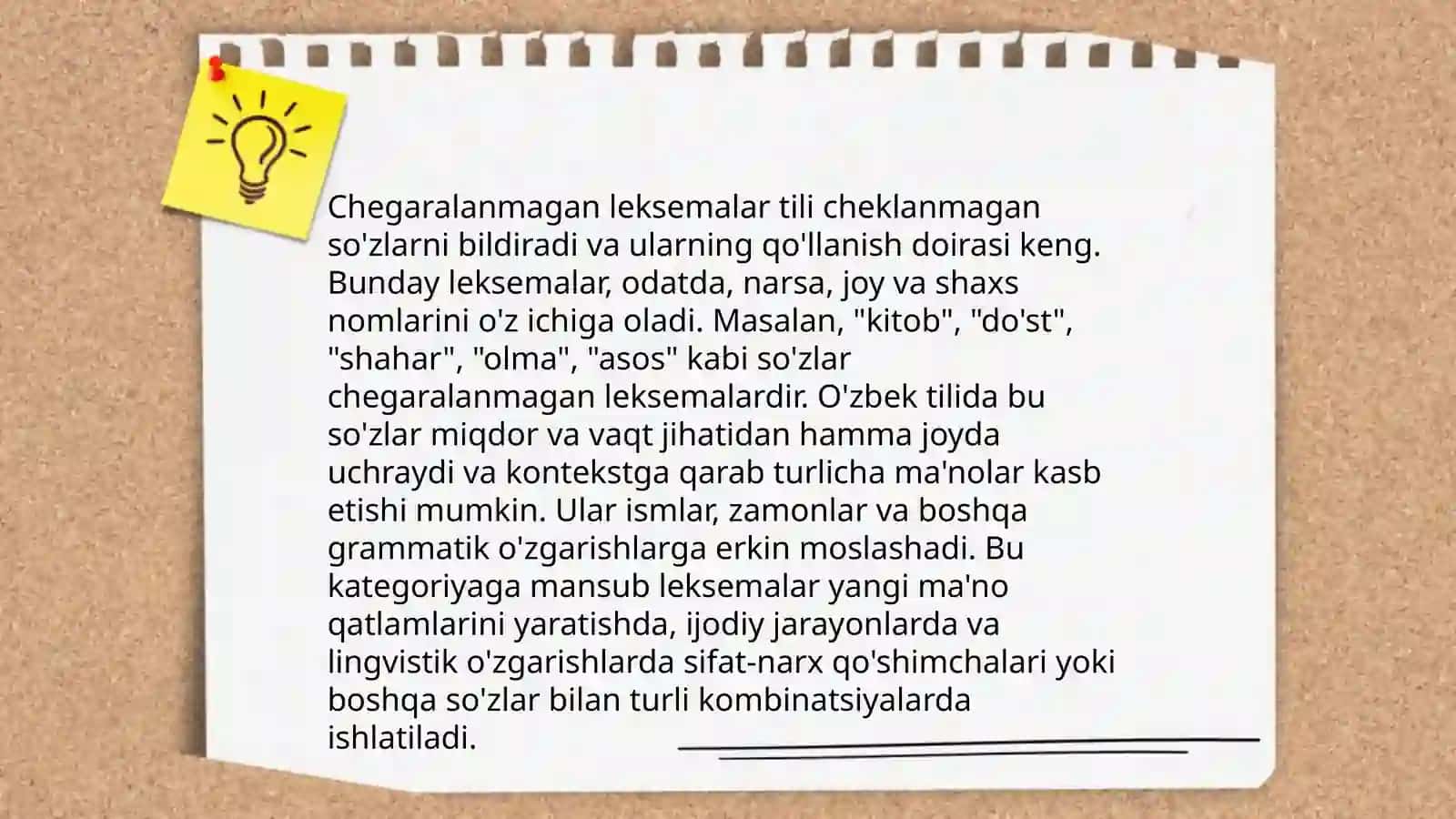 Ishlatilish doirasi chegaralangan va chegaralanmagan leksemalar 4