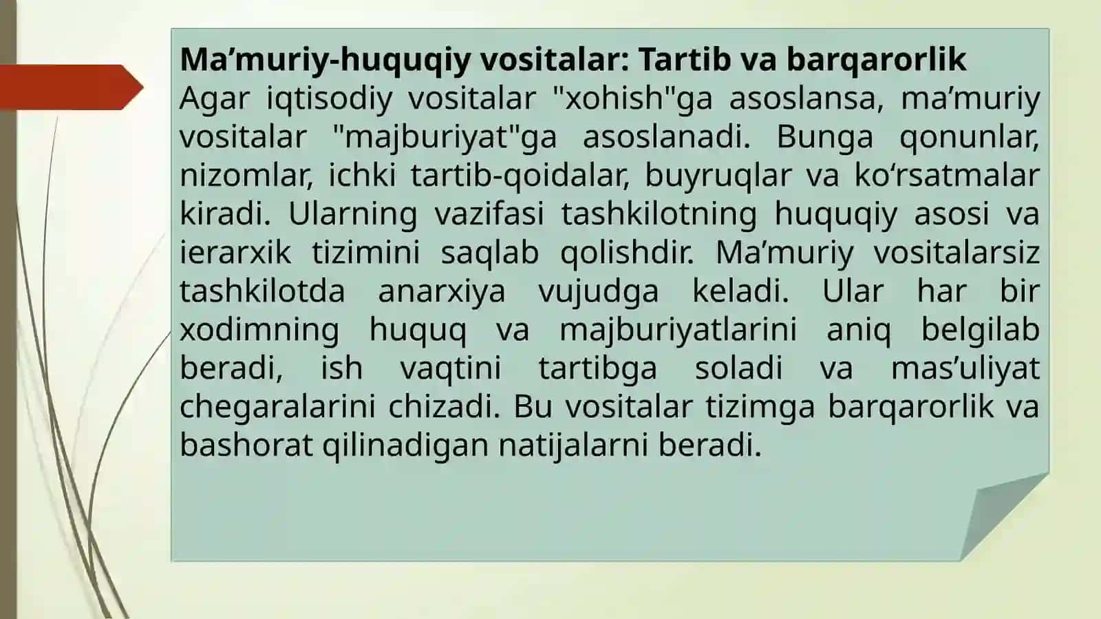 Boshqaruv Vositalarining Vazifasi va Strategik Ahamiyati 4