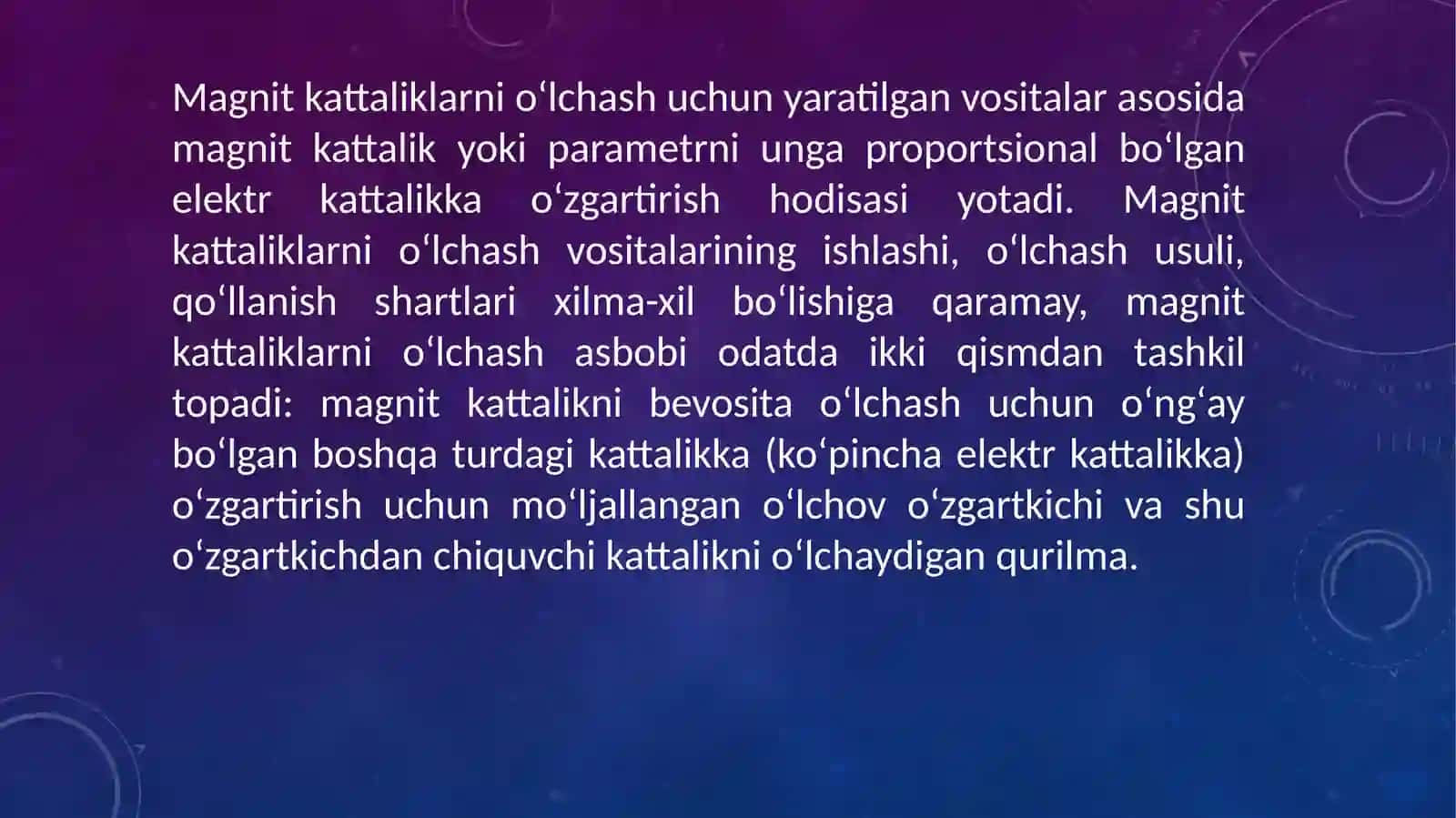 Elektr O'lchovlari 4