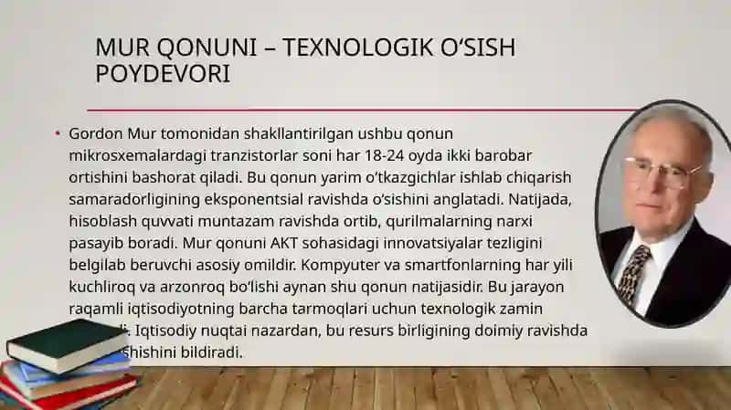 AKT (Axborot-Kommunikatsiya Texnologiyalari) rivojlanishining iqtisodiy qonuniyatlari 4