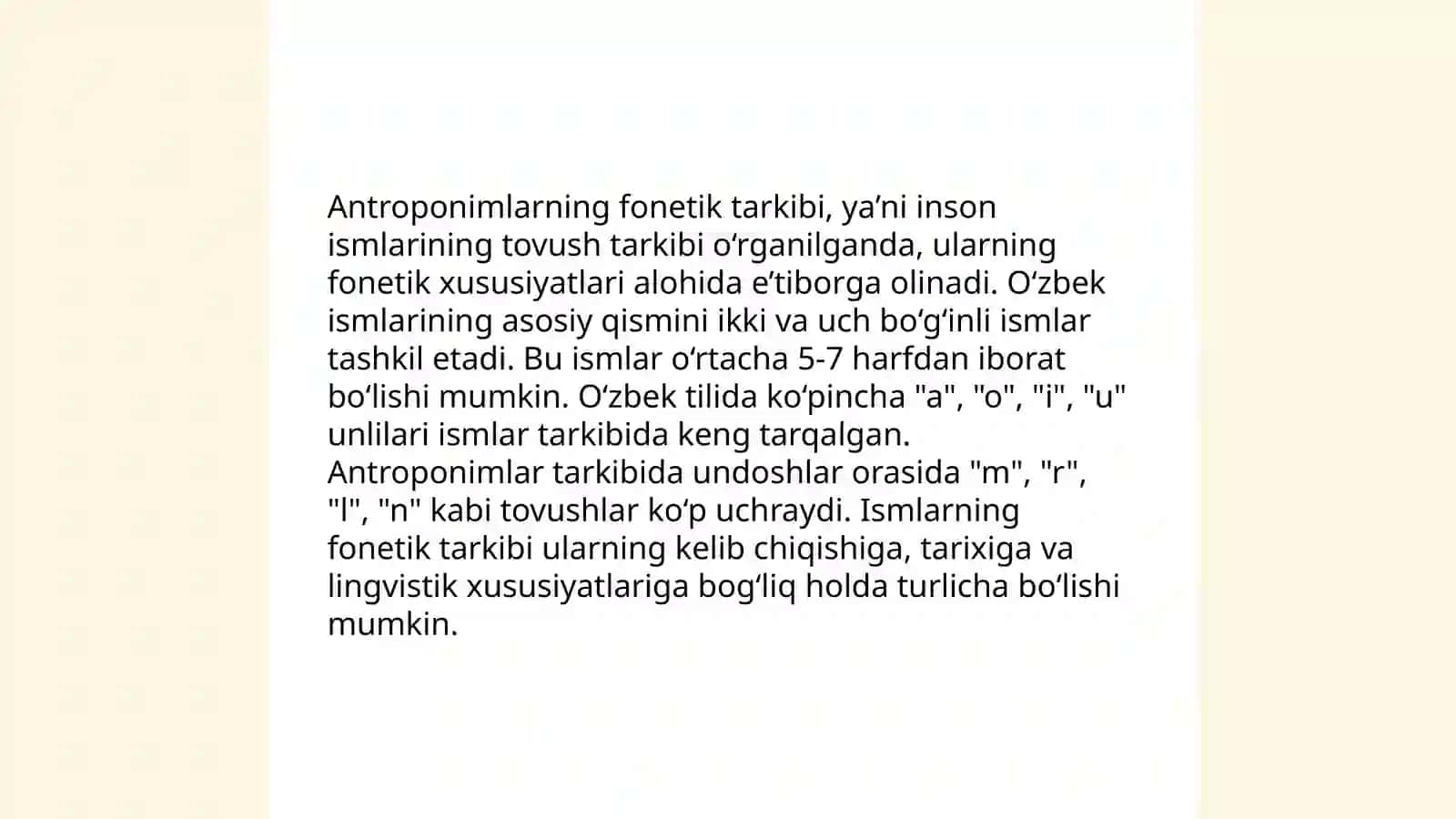 Fonemaning antroponim namoyon bo‘lishi 4