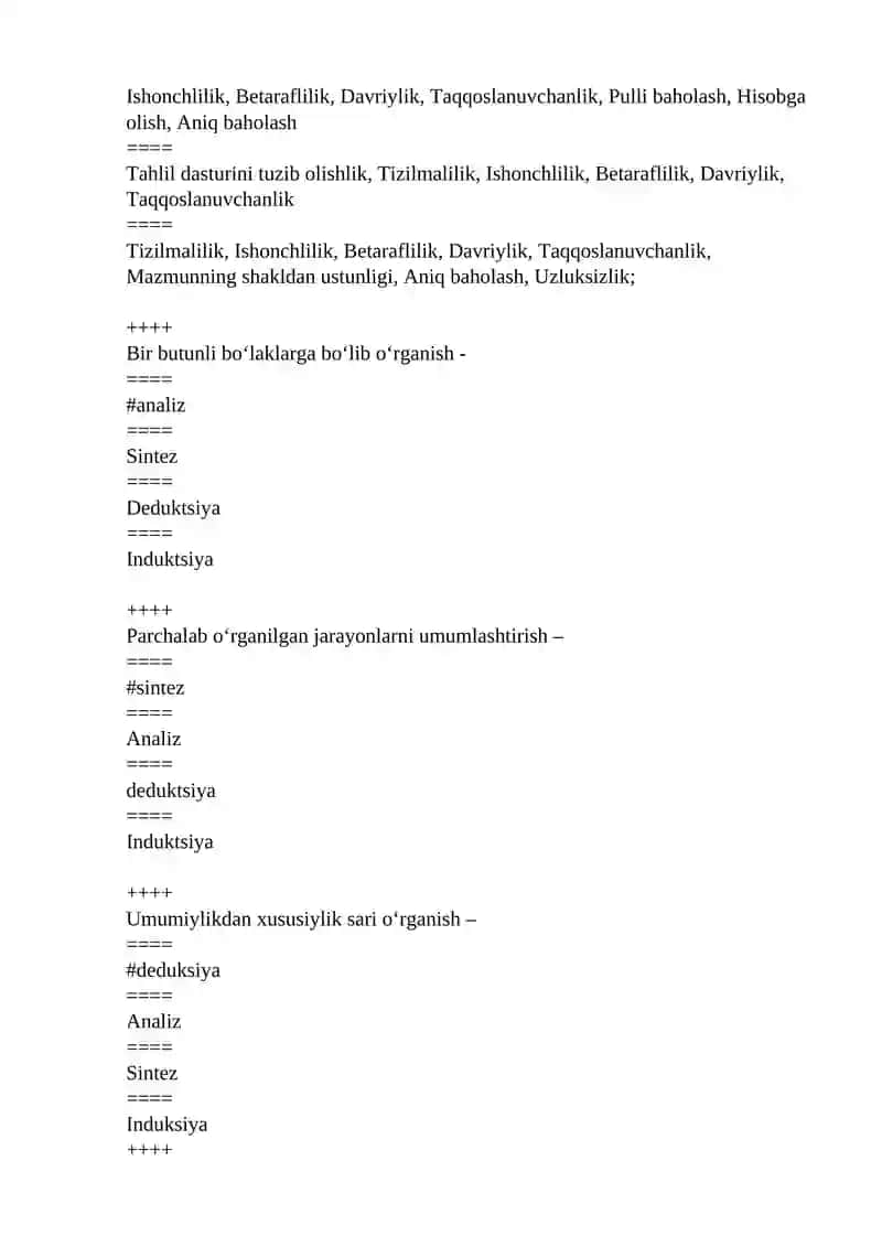 Iqtisodiy tahlil nazariyasi va boshqaruv tahlili 4