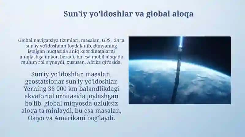 Sun'iy yòldoshlar va XKS (xalqaro kosmik stansiya) 4