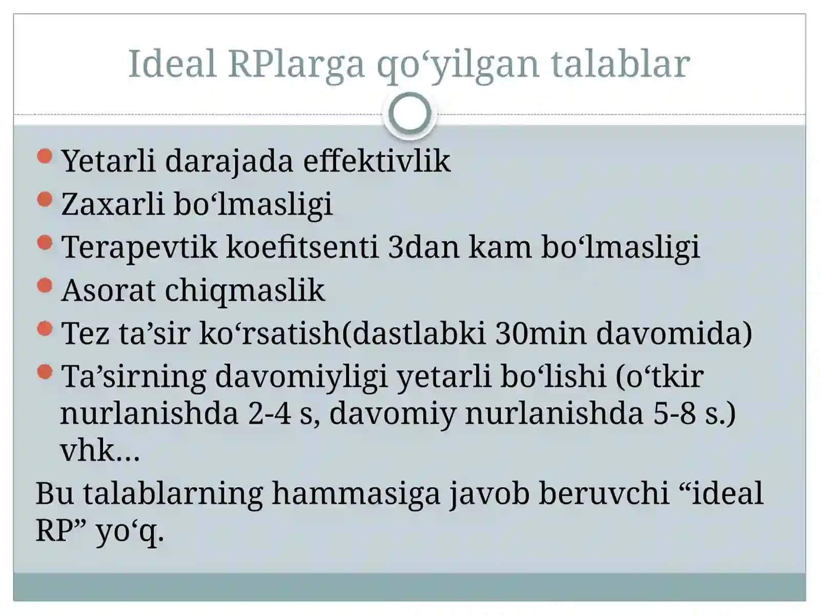 Radioprotektorlar va ularning tavsiflanishi. Radioprotektorlarning qo‘llanilishi 4