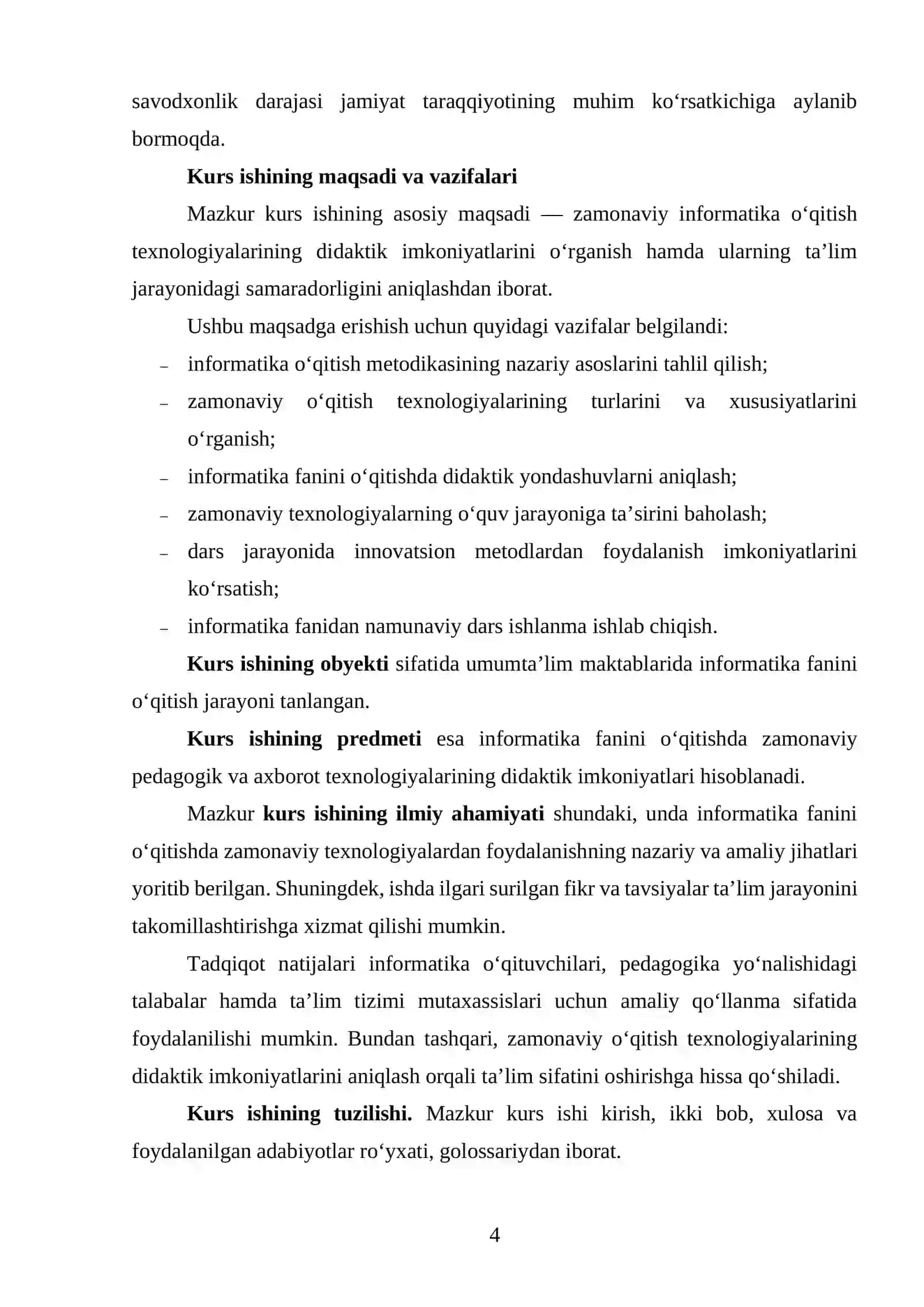 Zamonaviy informatika o‘qitish texnologiyalarining didaktik imkoniyatlari 4