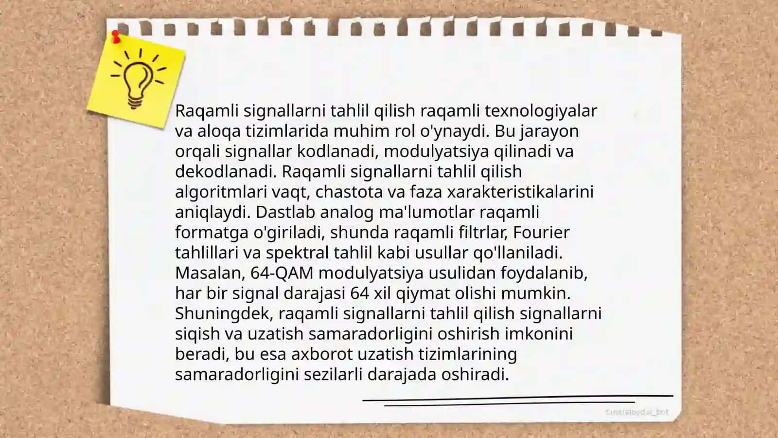 Anolog va raqamli signallarni aaya ishlash 4