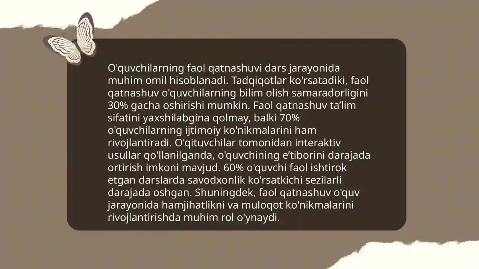 Tarbiyachining frontal mashg`ulotlarni tashkil etish jarayonini kuzatish va tahlil qilish 4
