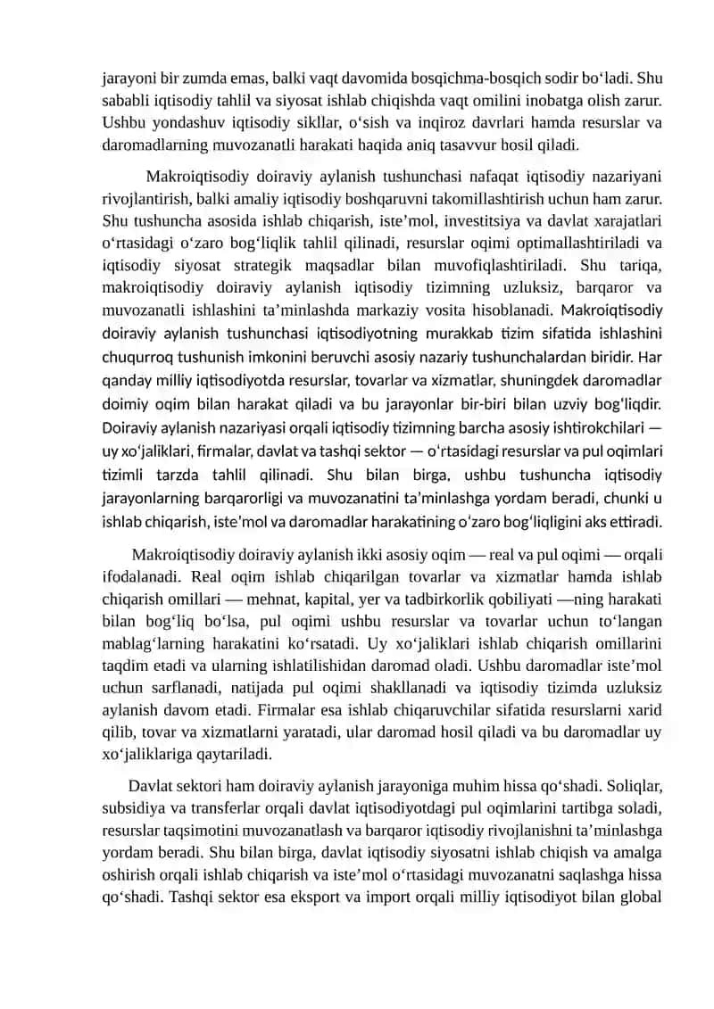 Makroiqtisodiy Doiraviy Aylanish Tushunchasi 4
